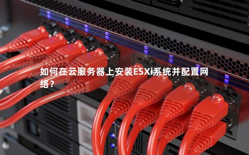如何在云服务器上安装ESXi系统并配置网络？