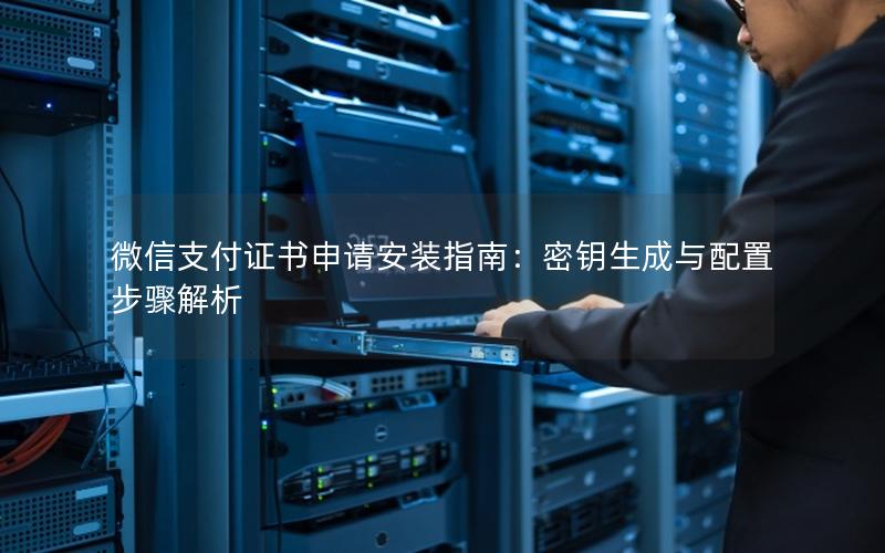 微信支付证书申请安装指南：密钥生成与配置步骤解析