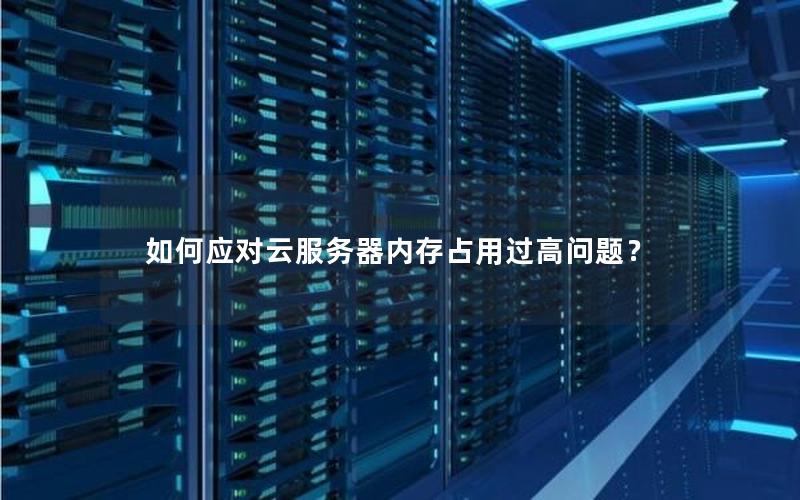 如何应对云服务器内存占用过高问题？