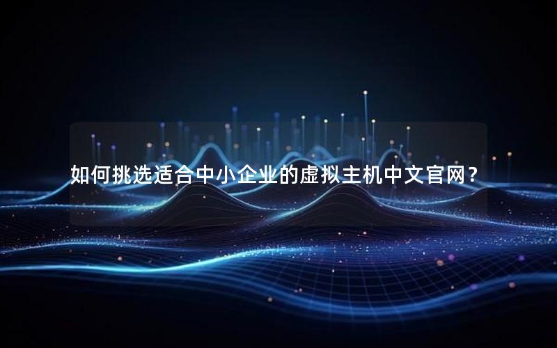 如何挑选适合中小企业的虚拟主机中文官网？