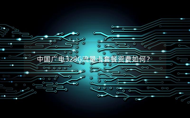 中国广电328G流量卡套餐资费如何？