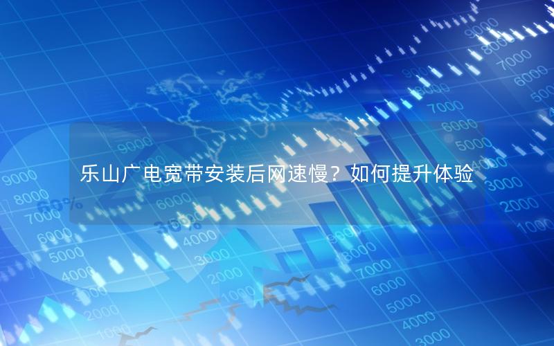 乐山广电宽带安装后网速慢？如何提升体验