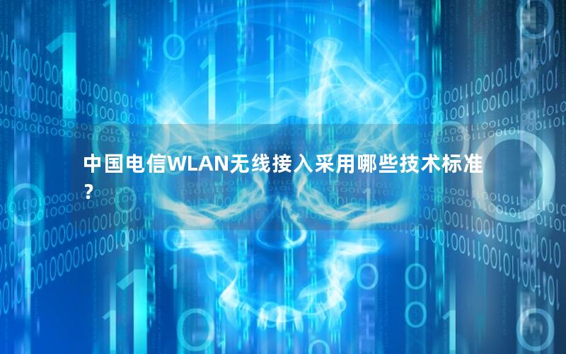 中国电信WLAN无线接入采用哪些技术标准？
