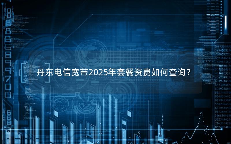丹东电信宽带2025年套餐资费如何查询？