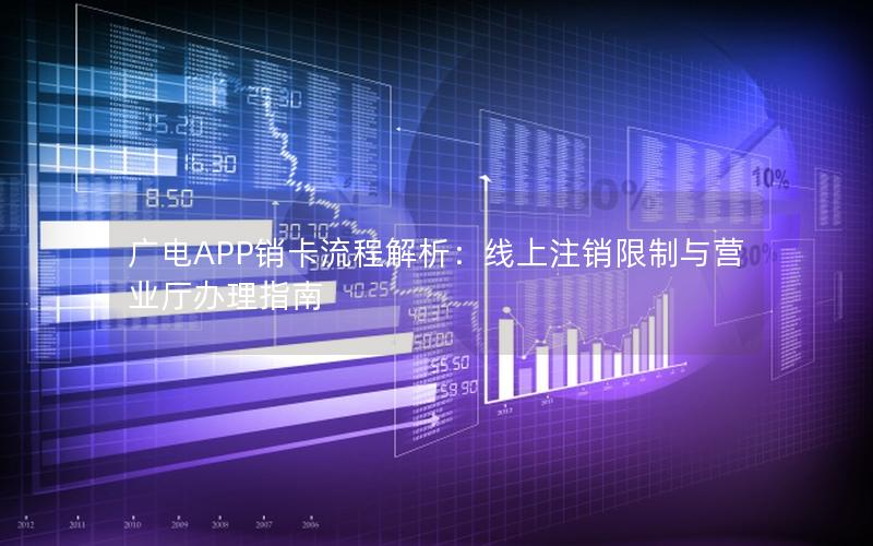 广电APP销卡流程解析：线上注销限制与营业厅办理指南