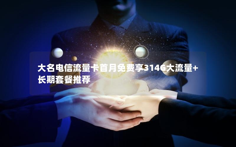 大名电信流量卡首月免费享314G大流量+长期套餐推荐