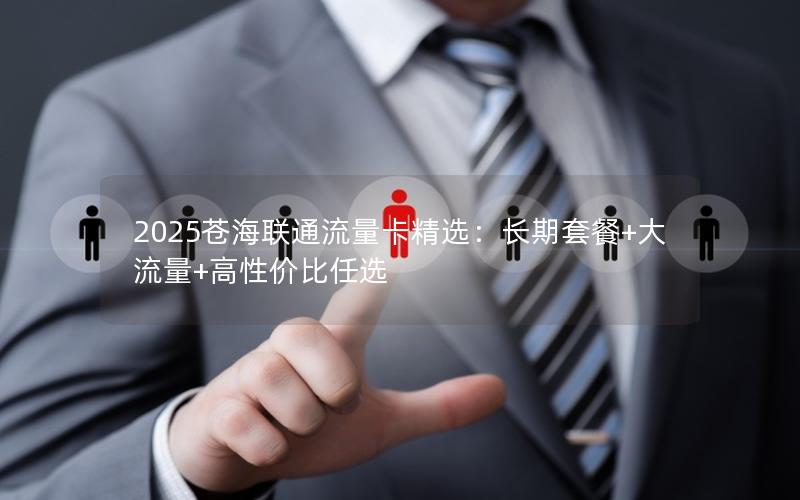 2025苍海联通流量卡精选：长期套餐+大流量+高性价比任选