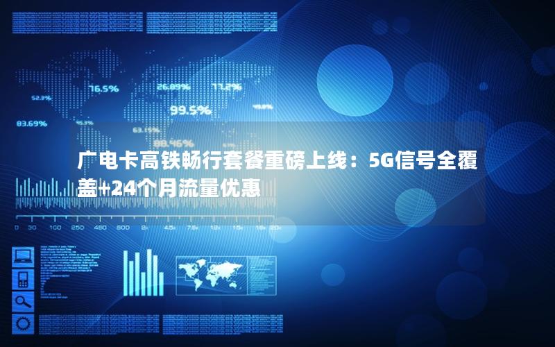 广电卡高铁畅行套餐重磅上线：5G信号全覆盖+24个月流量优惠