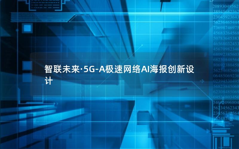 智联未来·5G-A极速网络AI海报创新设计