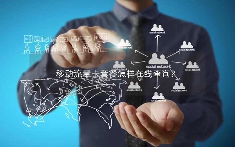 移动流量卡套餐怎样在线查询？