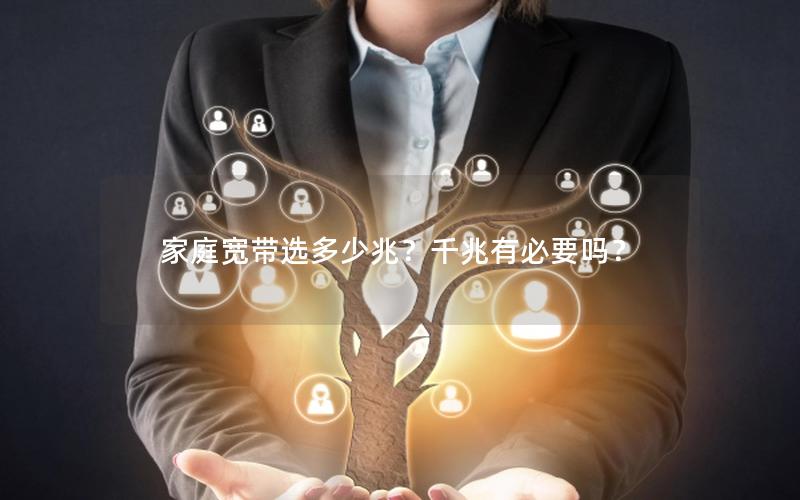 家庭宽带选多少兆？千兆有必要吗？