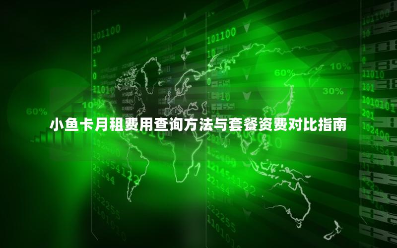 小鱼卡月租费用查询方法与套餐资费对比指南