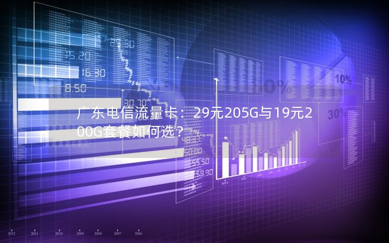 广东电信流量卡：29元205G与19元200G套餐如何选？