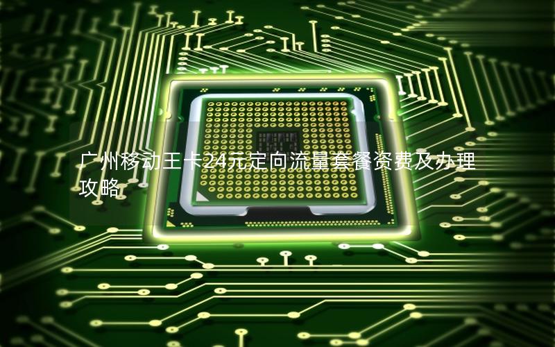 广州移动王卡24元定向流量套餐资费及办理攻略