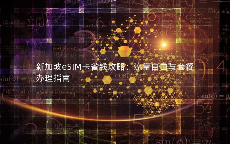 新加坡eSIM卡省钱攻略：流量自由与套餐办理指南
