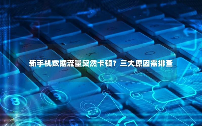 新手机数据流量突然卡顿？三大原因需排查