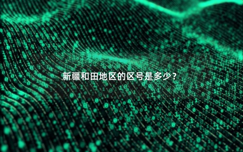 新疆和田地区的区号是多少？