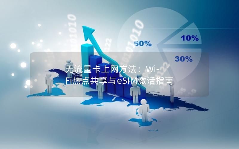 无流量卡上网方法：Wi-Fi热点共享与eSIM激活指南