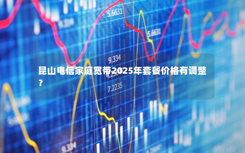 昆山电信家庭宽带2025年套餐价格有调整？