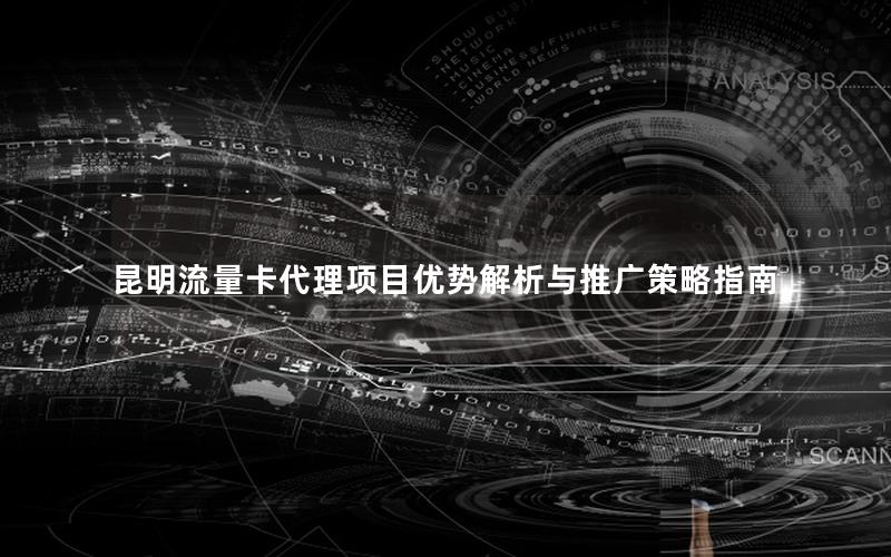 昆明流量卡代理项目优势解析与推广策略指南