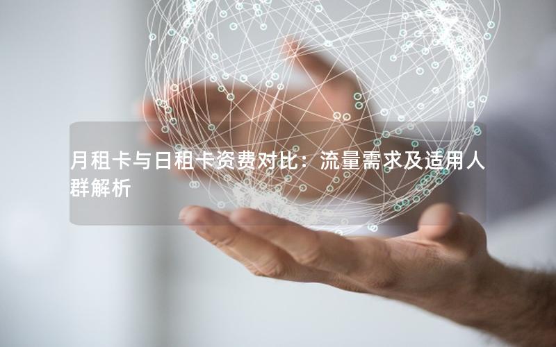 月租卡与日租卡资费对比：流量需求及适用人群解析