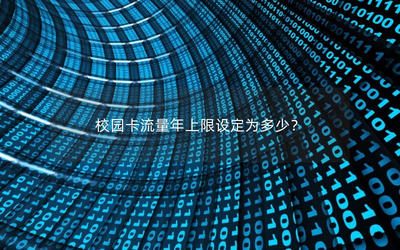 校园卡流量年上限设定为多少？