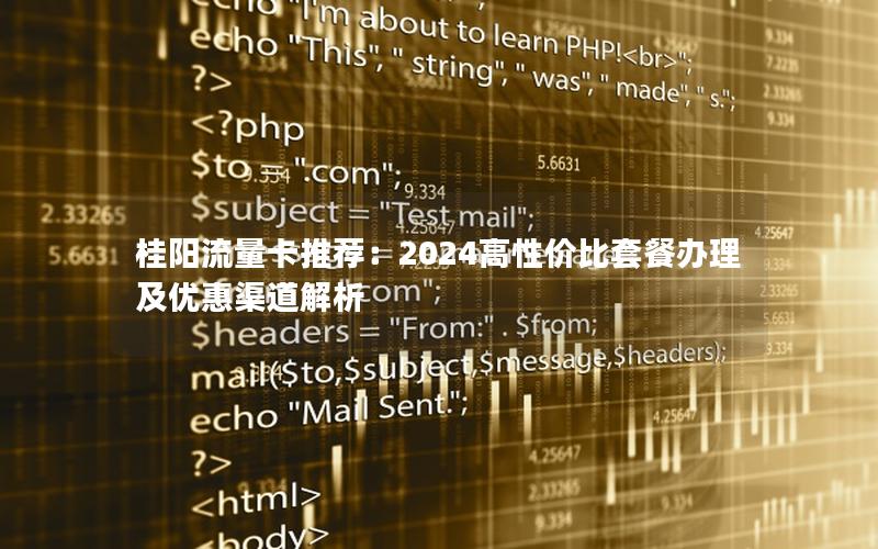 桂阳流量卡推荐：2024高性价比套餐办理及优惠渠道解析