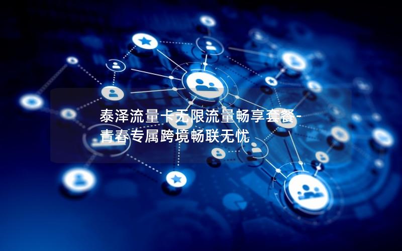 泰泽流量卡无限流量畅享套餐-青春专属跨境畅联无忧