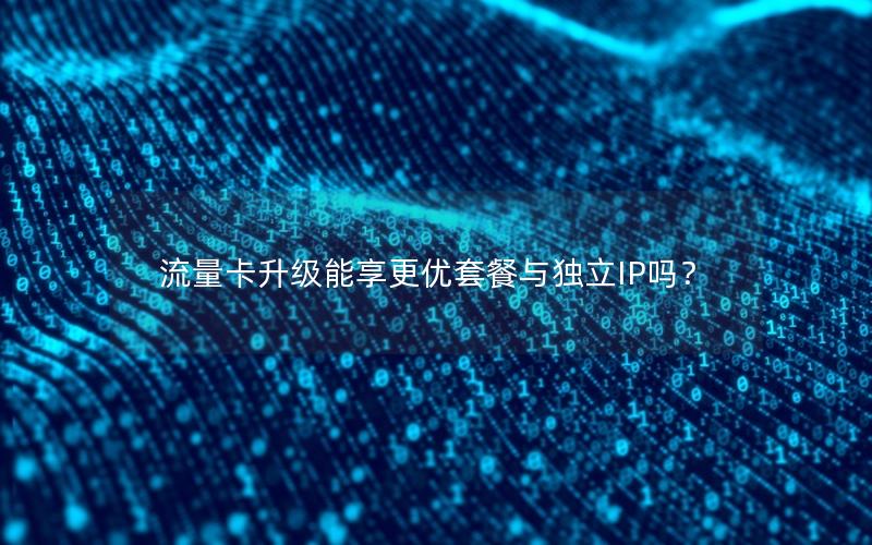 流量卡升级能享更优套餐与独立IP吗？