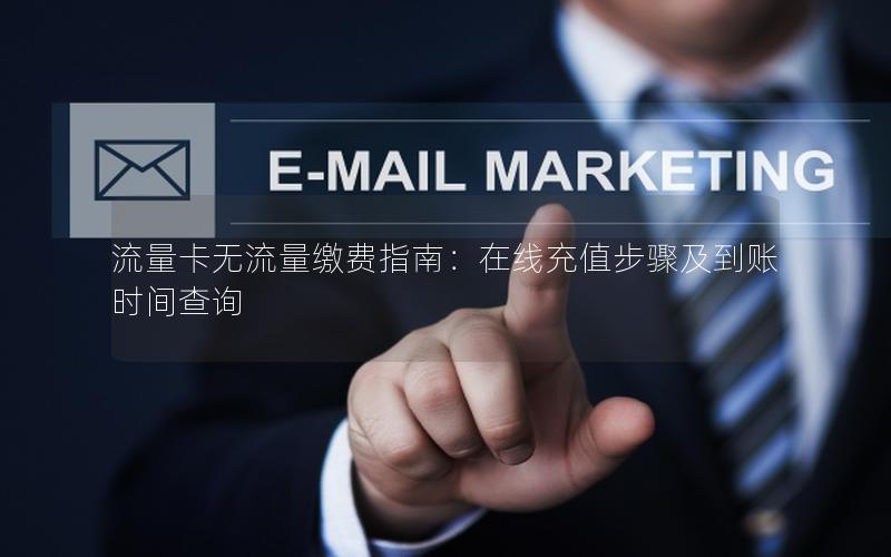 流量卡无流量缴费指南：在线充值步骤及到账时间查询