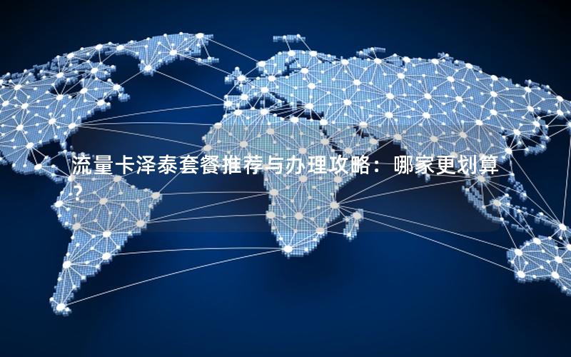 流量卡泽泰套餐推荐与办理攻略：哪家更划算？