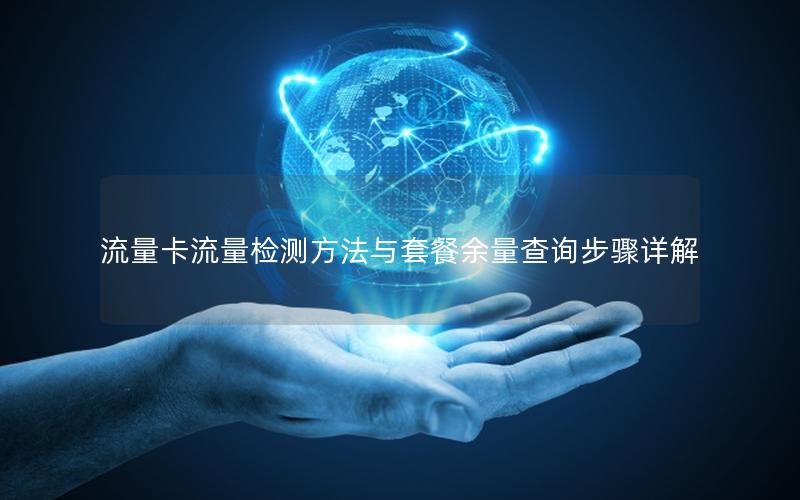 流量卡流量检测方法与套餐余量查询步骤详解