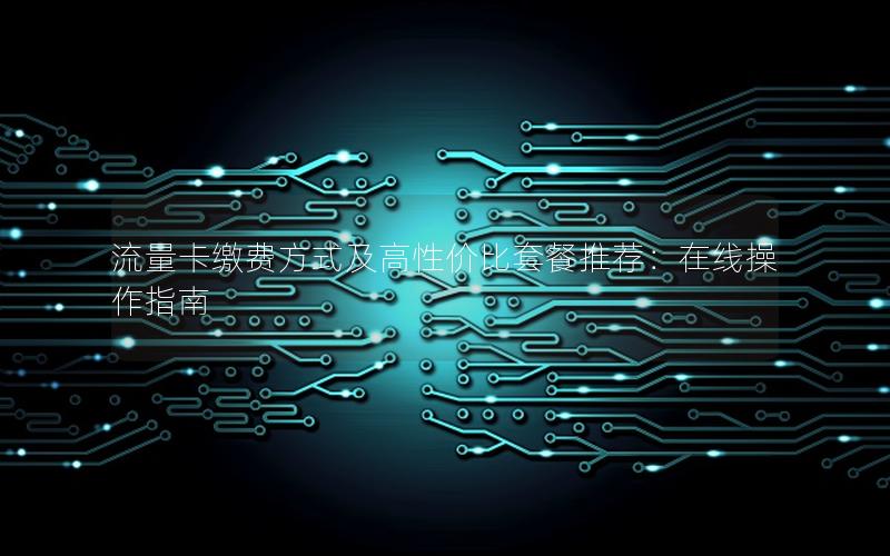 流量卡缴费方式及高性价比套餐推荐：在线操作指南