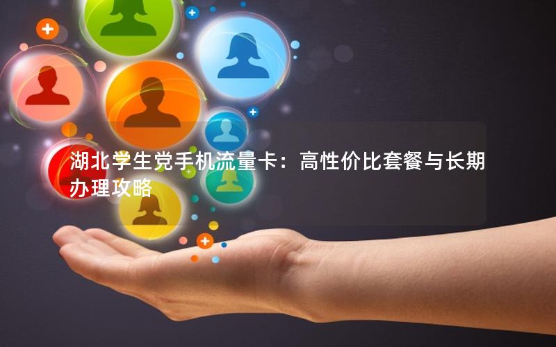 湖北学生党手机流量卡：高性价比套餐与长期办理攻略