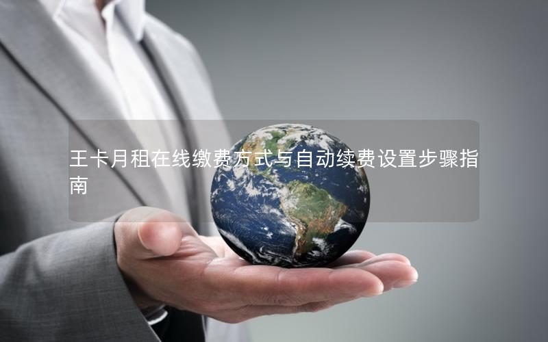 王卡月租在线缴费方式与自动续费设置步骤指南