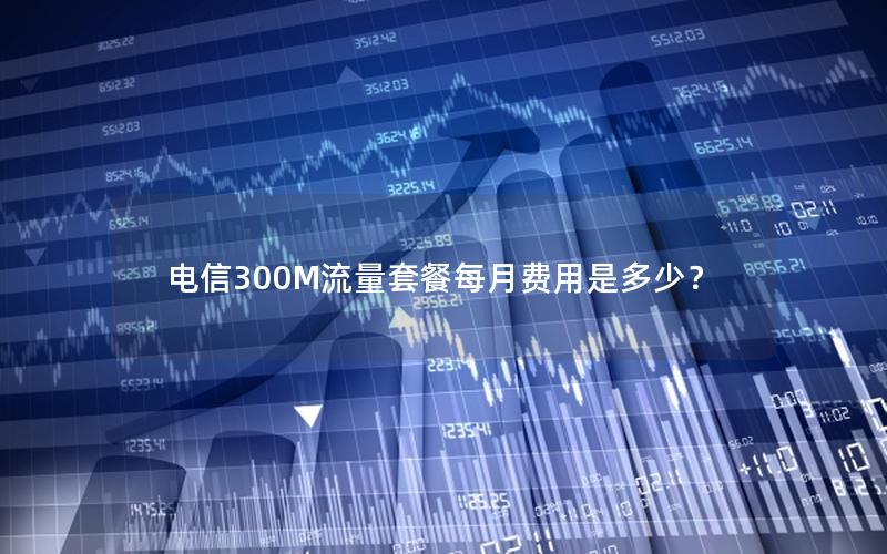电信300M流量套餐每月费用是多少？