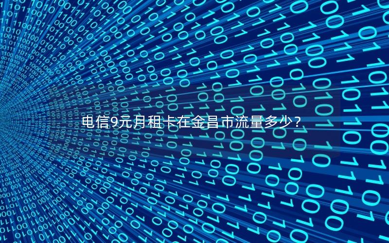 电信9元月租卡在金昌市流量多少？