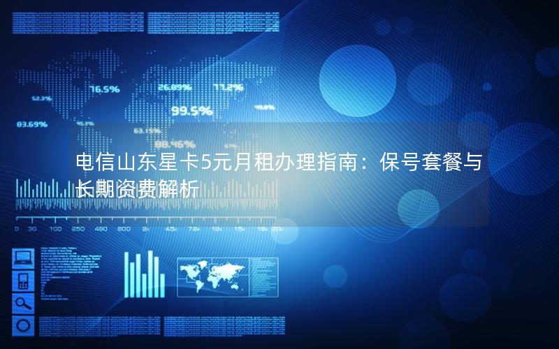 电信山东星卡5元月租办理指南：保号套餐与长期资费解析