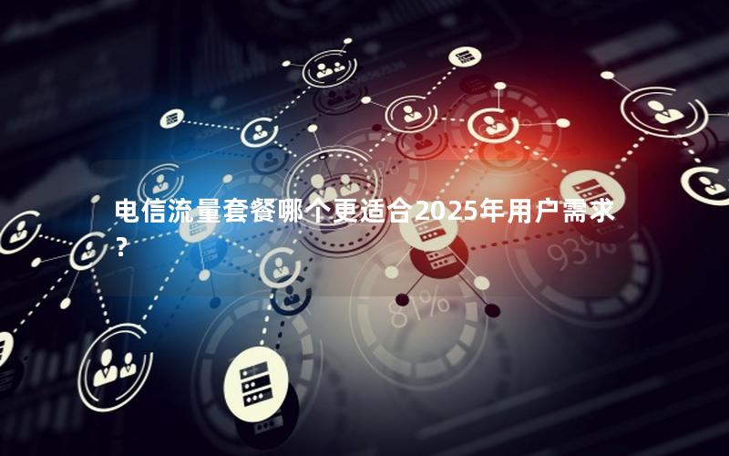 电信流量套餐哪个更适合2025年用户需求？