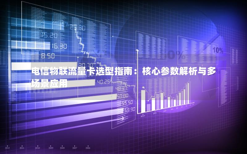 电信物联流量卡选型指南：核心参数解析与多场景应用
