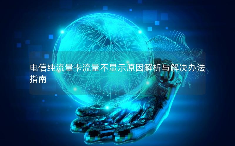 电信纯流量卡流量不显示原因解析与解决办法指南