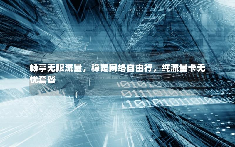 畅享无限流量，稳定网络自由行，纯流量卡无忧套餐