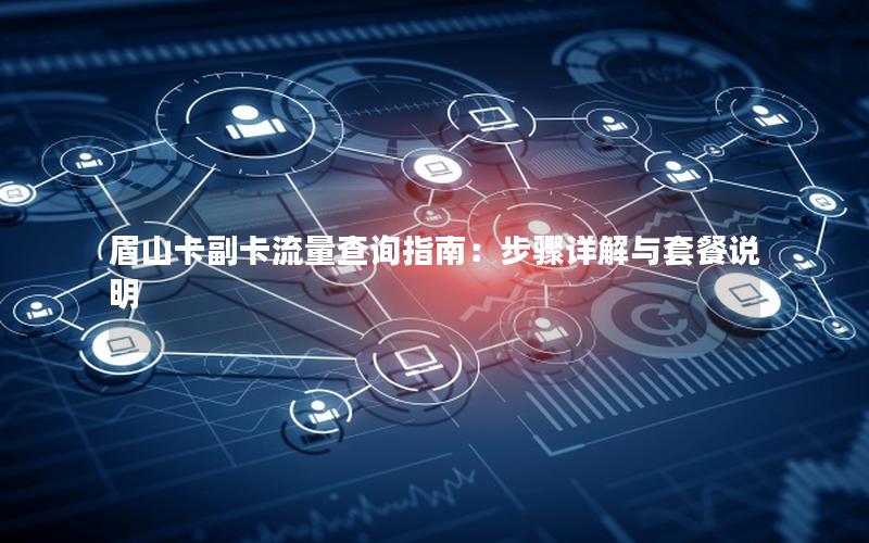 眉山卡副卡流量查询指南：步骤详解与套餐说明